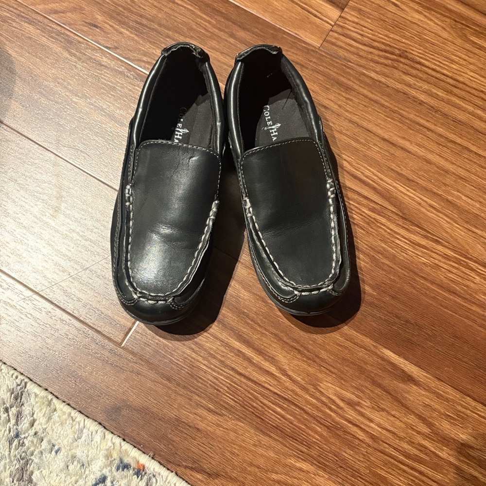 NWOT-Cole Haan Finley Loafers Toddler Boy’s Size 13 Black Slip On Casual Moc Toe